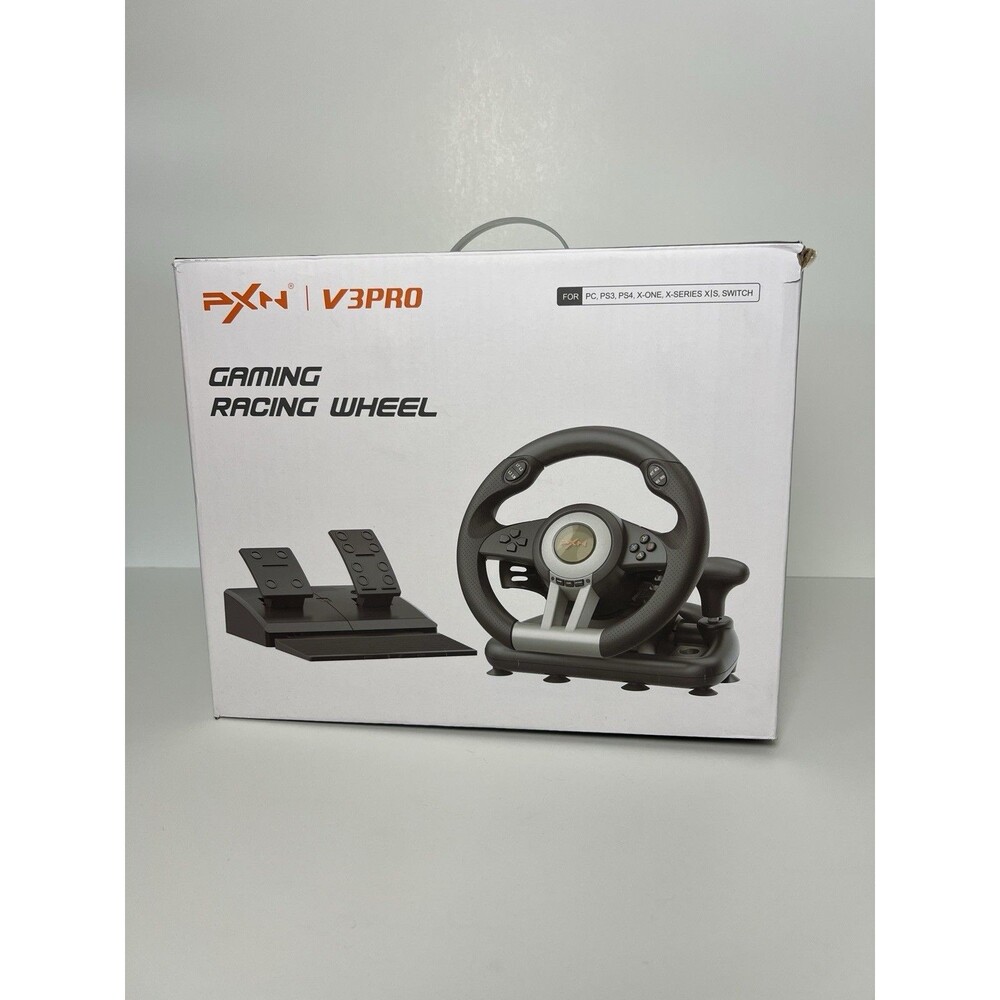 PXN V3 Pro Gaming Racing Steering Wheel and Pedals For PC/Xbox/PS3/PS4/Switch